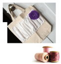 Creative Embroidery. Create your own unique shopping bag from recycled materials.