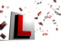L plates used for learning to drive