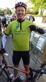 Epsom Dad gets on his bike for The Children’s Trust @childrens_trust @bikebeanscafe