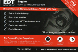 Engine Decontamination Treatment in Walsall