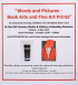 Words and Pictures an International Touring Exhibition from the Sidney Nolan Trust at Bewdley