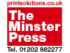 Print Solutions from The Minster Press