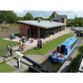 Boats and Trains at Hollingwood Hub Chesterfield