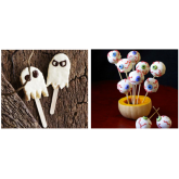 Malloween Ghosts and Eerie Eyeball Pops - Great Halloween Recipes