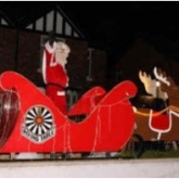 Santa and His Sleigh in Hitchin