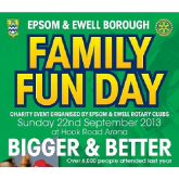 Epsom & Ewell – Family Fun Day – advertise and book your pitch now – don’t miss out @epsomrotary