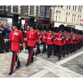 The Welsh Guards March Through Pontypridd