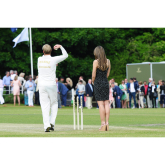 Liz Hurley And Shane Warne At Cirencester Cricket Club