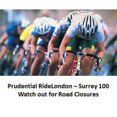 Prudential RideLondon-Surrey 100 cycling-  around the area – some roads may be closed Sun 4th Aug… @RideLondon