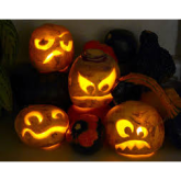 Halloween, Samhain, turnips and pumpkins