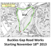 Buckles Gap Epsom Downs Flooding – works to start 18th Nov – suggested diversions @epsomewellbc