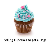 Buy my cupcakes so I can get a dog!  Wonderful initiative by a local girl.