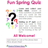 Fun Spring Quiz starting 5th April - St Neots Library