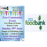 Would you like to donate prizes to help Epsom Foodbank? @EpsomFoodbank