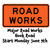 Major Road Works on Hook Road (between Pound Rd and Miles Rd) Monday 9th June @epsomewellbc #epsomtraffic