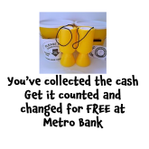FREE coin counting and changing at Metro Bank Epsom with the Magic Money Machine @Metro_Bank 