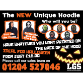 Halloween hoodies from Leisure Garment Supplies