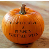How to carve a Halloween pumpkin!
