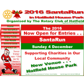 Santa Fun Run at Hatfield House: Sunday 4th December