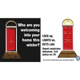 Burglary Campaign launched by West Midlands Police "Who are you welcoming into your home?" 