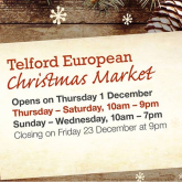 Countdown to Telford European Christmas Market