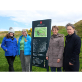Volunteers team up with English Heritage on new Old Oswestry Hillfort sign