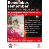 Remember, remember… organised displays are the safest place to enjoy a firework display