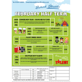 February 2018 Half Term at School Shuttle