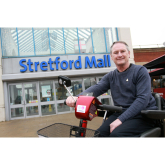 FORMER SOLDIER MARKS DECADE OF VOLUNTEERING WITH SHOPMOBILITY