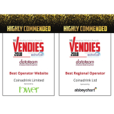 Coinadrink have been highly commended by The Vendies!