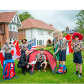 SCOUTS HAVE REDROW IN THEIR CAMP
