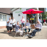  CHEERS! #Banstead Village in Bloom enjoy a cuppa at Pistachios in the Park
