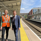 New wider platforms at one of Birmingham’s busiest railway stations used for first time during Commonwealth Games