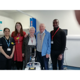 A Toy (and much more) for All of Us! Jimmy Tarbuck #Tarby visits @Epsom_StHelier to present new toy! #EMEF