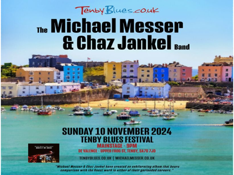 Michael Messer and Chaz Jankel at Tenby Blues Festival