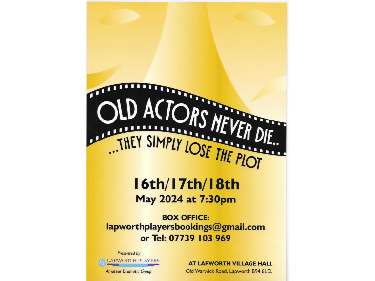 Lapworth Players Amateur Dramatic Society Spring Play 2024