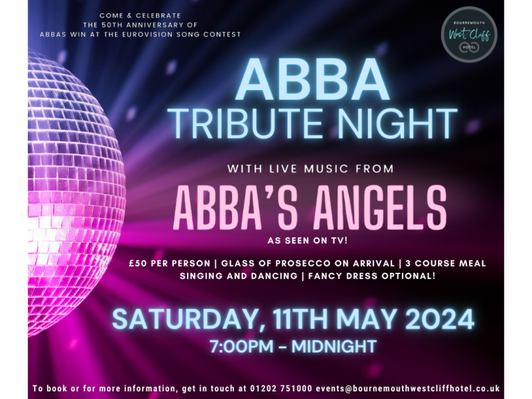 Abba Tribute Night at Bournemouth West Cliff Hotel