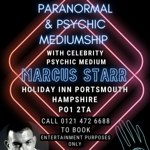 Paranormal & Psychic Event with Celebrity Psychic Marcus Starr @ Holiday Inn Portsmouth