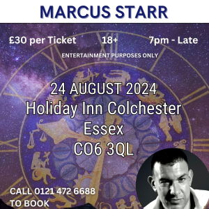 Paranormal & Psychic Event with Celebrity Psychic Marcus Starr @ IHG Colchester