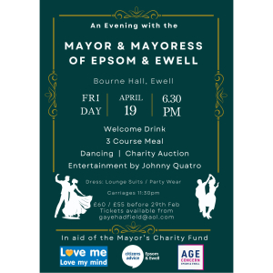 An Evening with #Epsom Mayor and Mayoress 