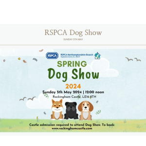 RSPCA Dog Show at Rockingham Castle
