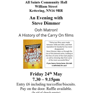 An Evening with Steve Dimmer. A History of Carry On Films
