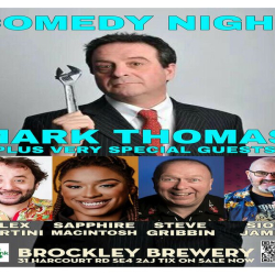 Comedy @ Brockley Brewery : Mark Thomas, Steve Gribbin, Sapphire Mcintosh, Alex Martini , Sion James