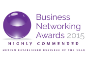 Business Networking Awards Highly Commended 2015