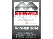 The Lawyer - Management Award WINNER 2014