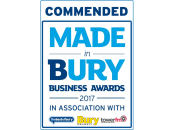 Commended - Made in Bury Business Awards 2017