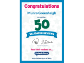 50 Validated Reviews