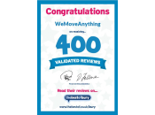 400 Validated Reviews - WeMoveAnything