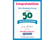 50 Validated Reviews Bury Business Group