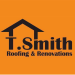 t, smith-roofing, and, renovations, logo